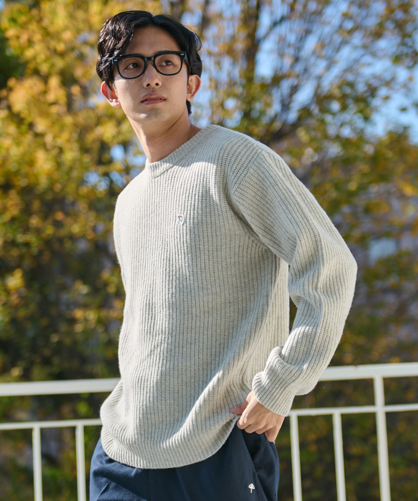 Arnold Palmer シェア 畔編みウールニットセーター